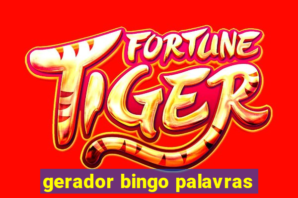 gerador bingo palavras